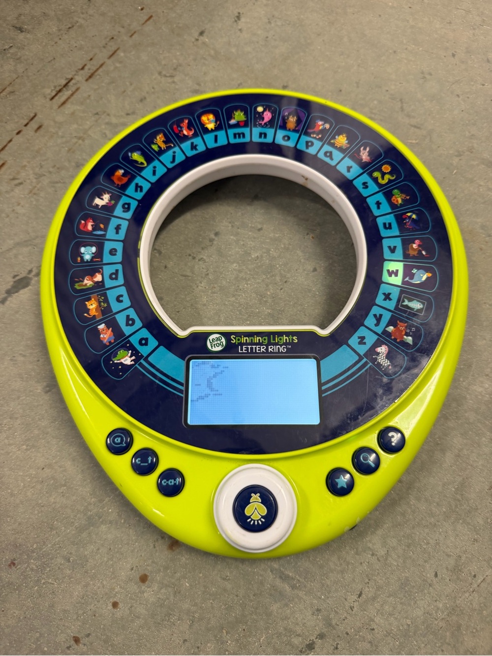 LeapFrog Spinning Lights Letter Ring - Bright Green Educational Handheld